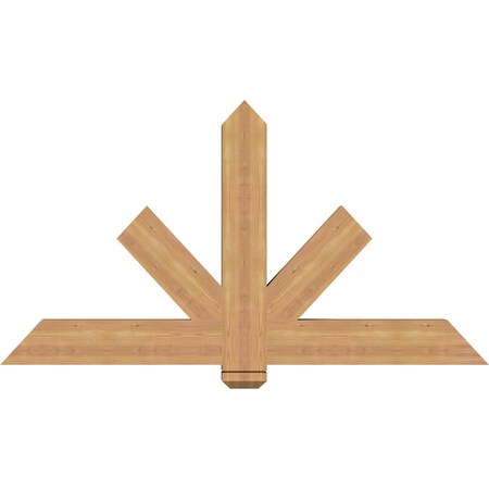 Ekena Millwork Kennewick Timber Gable Bracket, Western Red Cedar, 60"W x 32"H x 3 1/2"D x 5 1/2"F, 13/12 Pitch GBW060X32X0406KEN00SWR